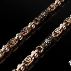 Золотий ланцюг троянда вітрів з ініціалами (1805563147)