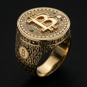 Перстінь золотий Біткоїн (1985039864)