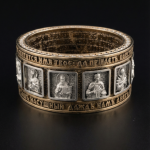 Перстінь золотий з 10 личками (1988866415)