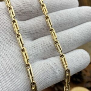 Золотая цепочка якорь 1+1(1742104715)