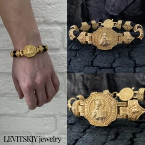 Позолочений православний браслет (1804215018)