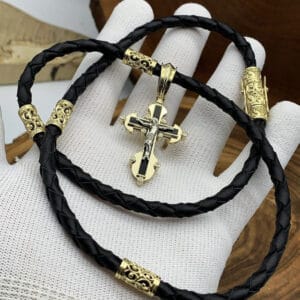 Золотой комплект с золотыми вставками (1989613215)