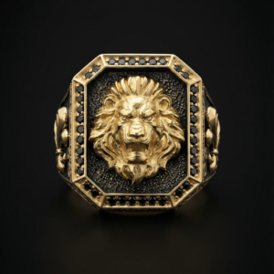 Перстінь золотий Лев (1988024545)