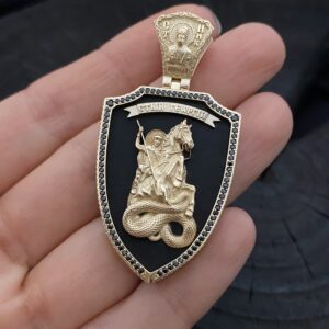 Золота підвіска Георгій Побідоносець