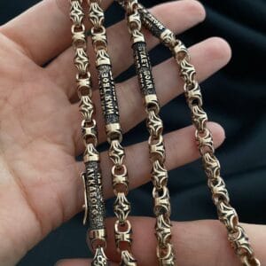 Золотий ланцюжок з молитвою «Отче Наш»