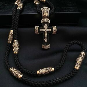 Золотий комплект шовковий шнурок із золотими вставками