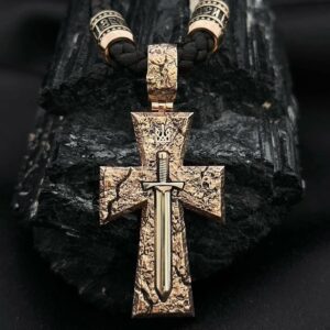 Золотой крест Меч Арея. Арт.01102