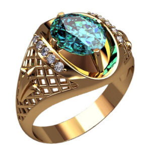 Перстень "Орнамент" з діамантами