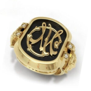 Перстень золотий "Вірність" з ініціалами та діамантами