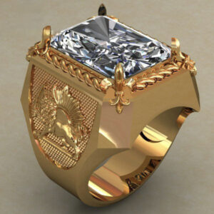 Перстень золотий з топазом "Міфологія"