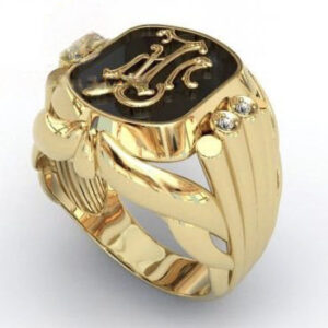 Перстень "Відродження" з ініціалами та діамантами