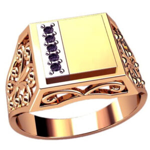 Перстень "Моноліт" із сапфірами