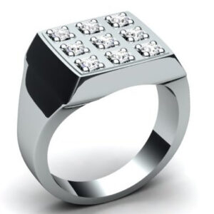 Чоловічий перстень "Капітал" з діамантами