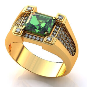 Перстень "Зевс" зі смарагдом