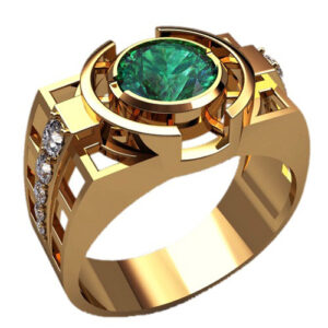Перстень "Могутній" зі смарагдом