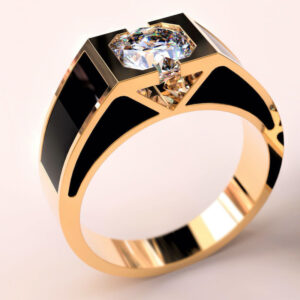 Перстень "Модерн" з топазом