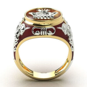 Перстень "Фамільний Герб" із червоного золота