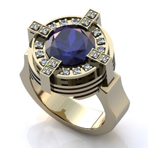 Перстень "Королівський" з діамантами