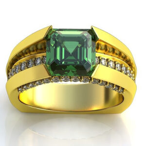 Перстень "Намір" зі смарагдом