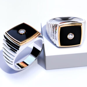 Перстень "Стиль" з агатом