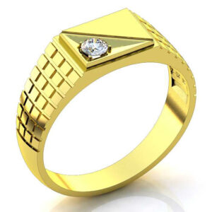 Перстень "Сяючий" з діамантом