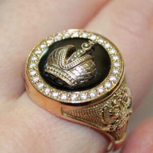 Перстень "Корона Імперії" з діамантами