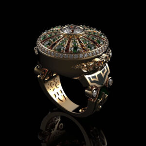 Перстень "Царська Розкіш" з емаллю