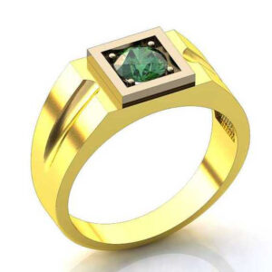 Перстень «Пучина» зі смарагдом