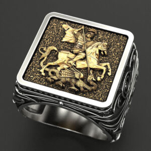 Перстень "Георгій вражає Змія"