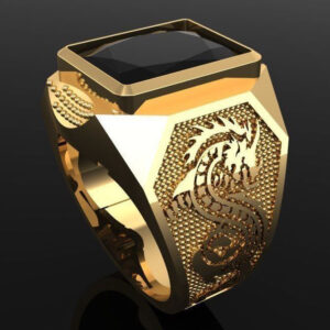 Перстень "Лік Дракона" з агатом