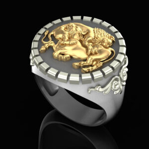 Перстень "Лев, що вбиває Бика"