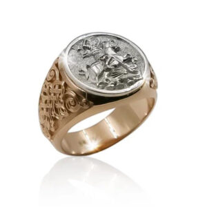 Перстень "Георгій Побідоносець у розправі над змієм"