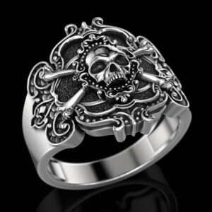 Перстень "Пірат - Череп та кістки"
