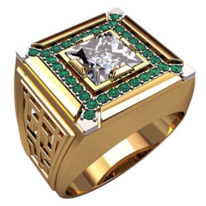 Перстень "Всемогутній" з гранатами