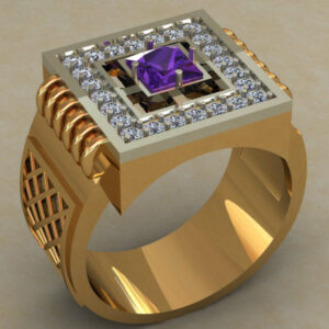 Перстень "Конкістадор" з сапфіром та діамантами