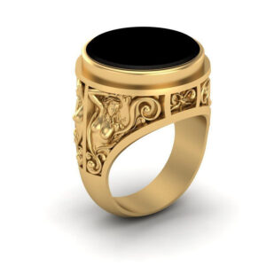 Перстень "Прекрасні Німфи" з агатом