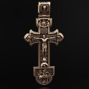 Православний хрест із Ісусом та святими