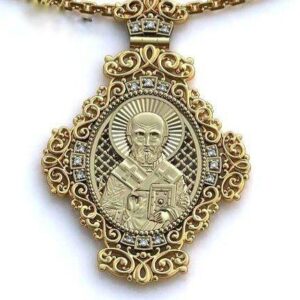 Золота ладанка Микола Чудотворець