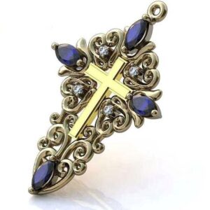 Золотий хрест дорога додому з камінням