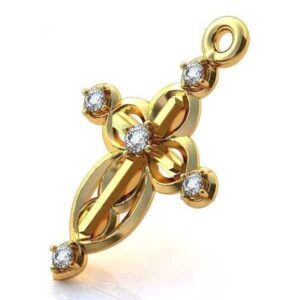 Золотий православний хрест Ісус рятівник