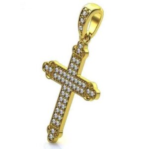 Золотий православний хрест Ісус рятівник