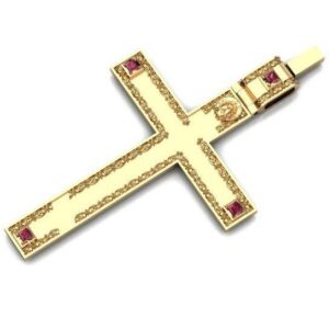 Золотий православний хрест Ісус рятівник