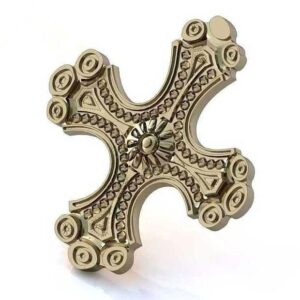 Золотий православний хрест Ісус рятівник