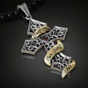 Золотий православний хрест Ісус рятівник