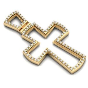 Золотий православний хрест Ісус рятівник