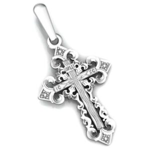 Золотий православний хрест Ісус рятівник