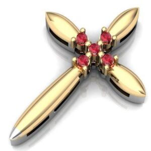 Золотий православний хрест Ісус рятівник