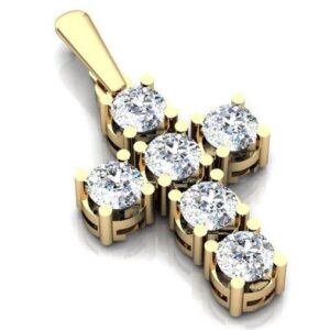 Золотий православний хрест Ісус рятівник