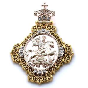 Золотий православний хрест Ісус рятівник