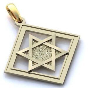 Золота підвіска Щит Давида